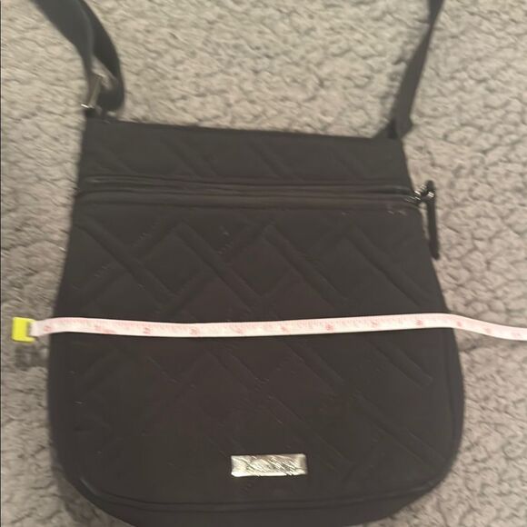 Vera Bradley Black Quilted Crossbody Bag Purse - Picture 2 of 7